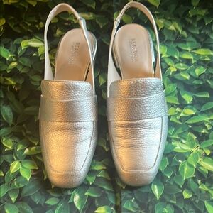 Kenneth Cole Reaction Metallic Slingback Loafers